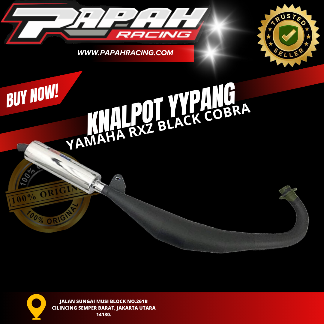 KNALPOT YYPANG RXZ BLACK COBRA